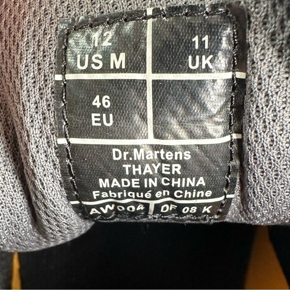 Dr. Martens Thayer Black Leather US Men's 12 - Picture 10 of 12